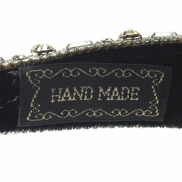 Natalie Mills Silver Padded Headband Bling Gems Rhinestones Fashion Handmade main image 5